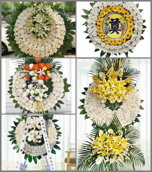 江苏南通崇川区观音山街道十八湾村花圈速递